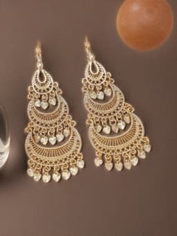 Tassel Design Hollow Earrings Pendant Moroccan Women's Fashion Earrings Wedding Banquet Accessories