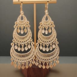 Tassel Design Hollow Earrings Pendant Moroccan Women's Fashion Earrings Wedding Banquet Accessories