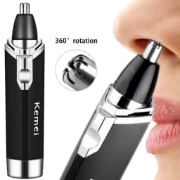 Kemei Nose Hair Trimmer Mens Beard Trimer Eyebrow Nose Trimmer for Nose and Ear Cleaner Professional Hair Removal Machine