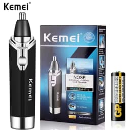 Kemei Nose Hair Trimmer Mens Beard Trimer Eyebrow Nose Trimmer for Nose and Ear Cleaner Professional Hair Removal Machine