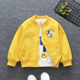 New Autumn Baby Boys Girls Jacket Fashion Cartoon Donald Duck Print Outerwear for Kids Clothes Spring Children Windbreaker Coats