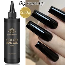 BORN PRETTY 250g Pure Black White Gel Nail Polish Semi Permanent Varnish Soak Off UV LED Nails Manicure