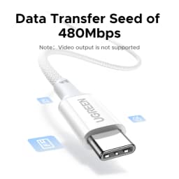 UGREEN 100W USB C Cable For iPhone 16 15 Plus Pro Max Type C Cable For Macbook Pro ipad PD Fast Charger Cord Type-C Cable