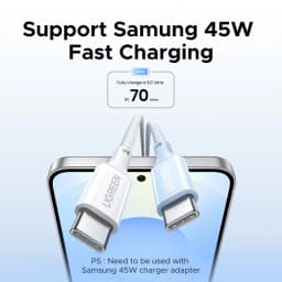 UGREEN 100W USB C Cable For iPhone 16 15 Plus Pro Max Type C Cable For Macbook Pro ipad PD Fast Charger Cord Type-C Cable