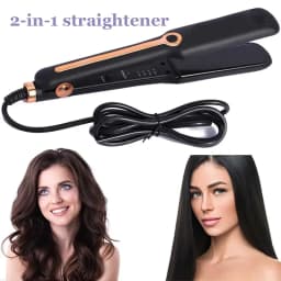 Hair Straightener Professional Ceramic Flat Iron Negative Ion Wide Plate Temperature Adjustable Straightening Iron