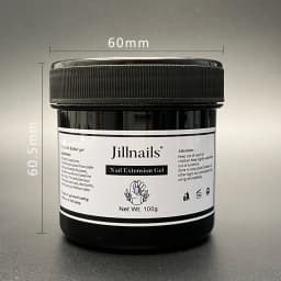 Jillnails 100g/50g Black Builder Nail Gel for Nails Extension UV LED Gel Building Polish