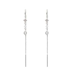 Crmya Chain Earrings for Women Gold-plated Zirconia Hoop Stud Dangle Earring Women Vacation and Party Jewelry Accessories