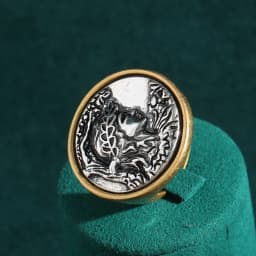 Vintage Beauty Portrait Antique Coin Engagement Ring For Woman Gold Color Accessories Luxury Dubai Indian Jewelry 2025 Trend