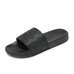 Summer Men's Slippers Are Comfortable and Simple. Sandals and Checkered Slippers Are Fashionable Outdoor Beach Slippers 45 46