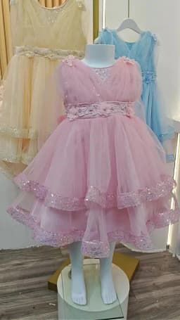 3-10 Years Teenagers Girls Dress Sequins Sleeveless Kids Wedding Dresses Birthday Party Performance Costumes For Girl