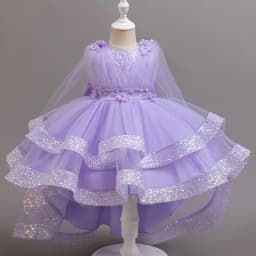 3-10 Years Teenagers Girls Dress Sequins Sleeveless Kids Wedding Dresses Birthday Party Performance Costumes For Girl