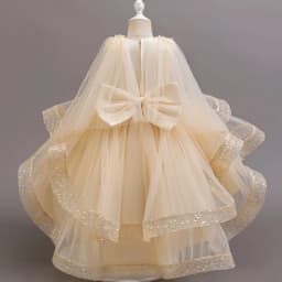 3-10 Years Teenagers Girls Dress Sequins Sleeveless Kids Wedding Dresses Birthday Party Performance Costumes For Girl