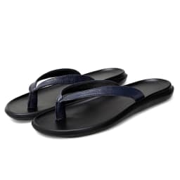 Summer Mens Luxury Genuine Leather Flip Flops Slippers For Men High Quality Flat Slippers Minimalist Size 38-44 Dropshipping