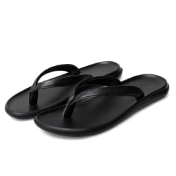 Summer Mens Luxury Genuine Leather Flip Flops Slippers For Men High Quality Flat Slippers Minimalist Size 38-44 Dropshipping