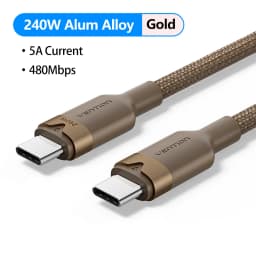 Vention 240W Cable USB Cto Type C Cable Fast Charging Cord USB-C PD3.1 for iPhone 17 16 15 Pro Max Samsung S24 Xiaomi 17 Macbook