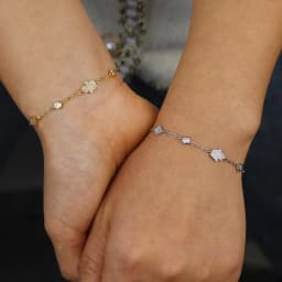 Lucky Turkish Jewelry Micro Paved CZ Evil Eye Hamsa Hand Charm Link Chain Fashion Women Bracelet