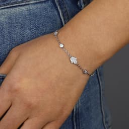 Lucky Turkish Jewelry Micro Paved CZ Evil Eye Hamsa Hand Charm Link Chain Fashion Women Bracelet