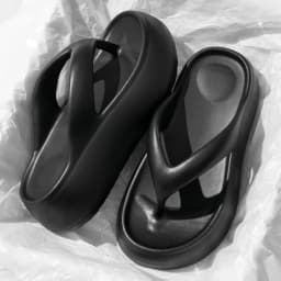 Popular Chunky Platform Clip Toe Sandals 2025 Women New Thick Bottom Slip On Silppers EVA Anti-odorant Sandalias De Mujer 5cm