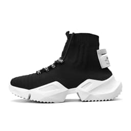 YRZL Men's High Top Mesh Sneakers Lightweight Breathable Fashion Casual Walking Shoes for Men Comfortable Running Shoes for Men