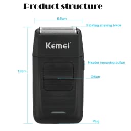 Kemei 1102 Electric Shaver Men Electric Razor Rechargeable Floating Beard Shaver Hair Trimmer Face Care Shaving Machine