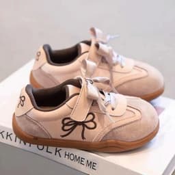 2025 Children's Board Shoes Four Seasons Models Gold Casual Boys Girls Training Shoes Soft Kid Baby Sneakers
