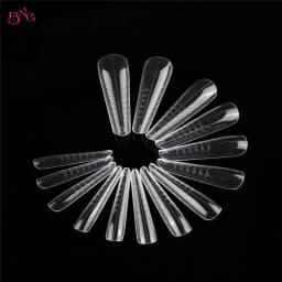 BNG 120/140pcs Double Upper Molds for Nail Extensions Full Cover Dual Forms Almond Dual System Nail Molds Salon Manicure
