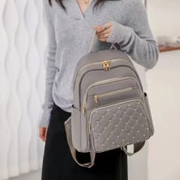 Travel Backpack, Double-Shoulder Bag, Fashionable Travel Schoolbag, Women's Large-Capacity Multi-Purpose Bag
