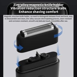 NEW MIJIA Electric Shaver Reciprocating Dual Cutter Blade Waterproof Mini Portable Rechargeable Magnetic Knife Holder Razor