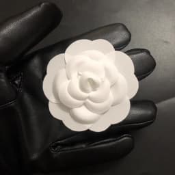 10pcs/bag Size 7.5cm White . Flower Sticker Brooches -- Decoration for Gift box, Paty Wedding