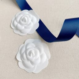 10pcs/bag Size 7.5cm White . Flower Sticker Brooches -- Decoration for Gift box, Paty Wedding