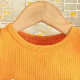 (0-3 Year Old Baby Girl Dress) Summer New Yellow Little Fly Sleeves Cute Bee Children'S Sleeveless Clothes+Bow Headband