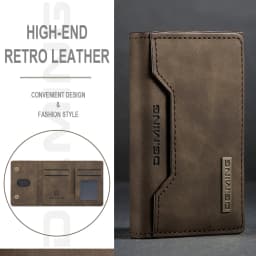 1pc Men's RFID Blocking Business Card Holder, Large Capacity Multiple Card Slots Wallet With Transparent Pocket, Three-fold