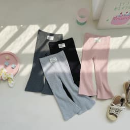 1-8 Y Girls Solid Elasticity Trousers Children's Summer Fit Leggins Flares Pants Kids casual Wearing Long Pant for Outdoor