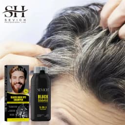 Pure Natural Herbal Hair Dye Shampoo 5 Minutes Change Hair Color Non-irritating Repair Gray White Hair Dye Coloring Care for Men