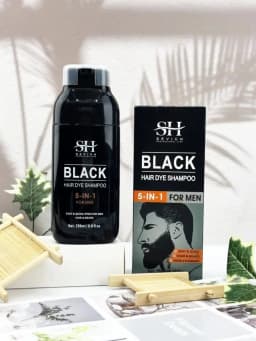 Pure Natural Herbal Hair Dye Shampoo 5 Minutes Change Hair Color Non-irritating Repair Gray White Hair Dye Coloring Care for Men
