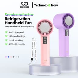 Mini Fan 100 Gear Wind Speed Electric Fan Digital Display Adjustable Turbo Portable Outdoor Handheld of Cold Compressed Sheets