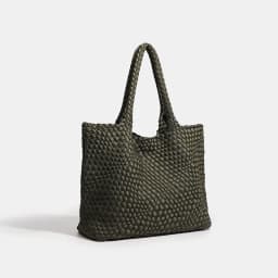 Large Size Women's Neoprene Tote Bag Fashion Hand-Woven Bag 2024 Hot Product with Large Volume for Stylish Storage