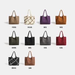 Large Size Women's Neoprene Tote Bag Fashion Hand-Woven Bag 2024 Hot Product with Large Volume for Stylish Storage