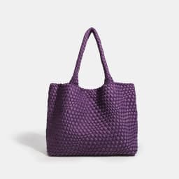 Large Size Women's Neoprene Tote Bag Fashion Hand-Woven Bag 2024 Hot Product with Large Volume for Stylish Storage