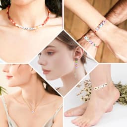 Beadsky Alphabet Bead, 840/1400PCS bracelet making kit 28 styles of DIY beaded bracelet kit Alphabet bead craft