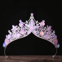 KMVEXO Mermaid Fish Crowns Ocean Style Costume Seashell Starfish Tiaras for Women Girls Princess Birthday Party Hair Accessories