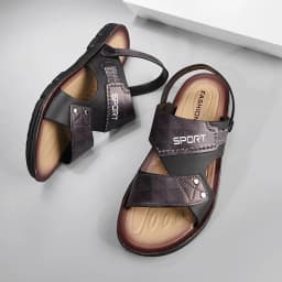 Fashion Sandals Men Summer Comfortable Adult Men's Casual Slippers Beach Shoes For Men Non-slip Open-toe Sandals Male