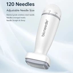 Adjustable Skin Rejuvenation Dermastamp Microneedling Derma Stamp Bio Needle 120Pins Needle length 0.25mm Home Use Beauty Tool