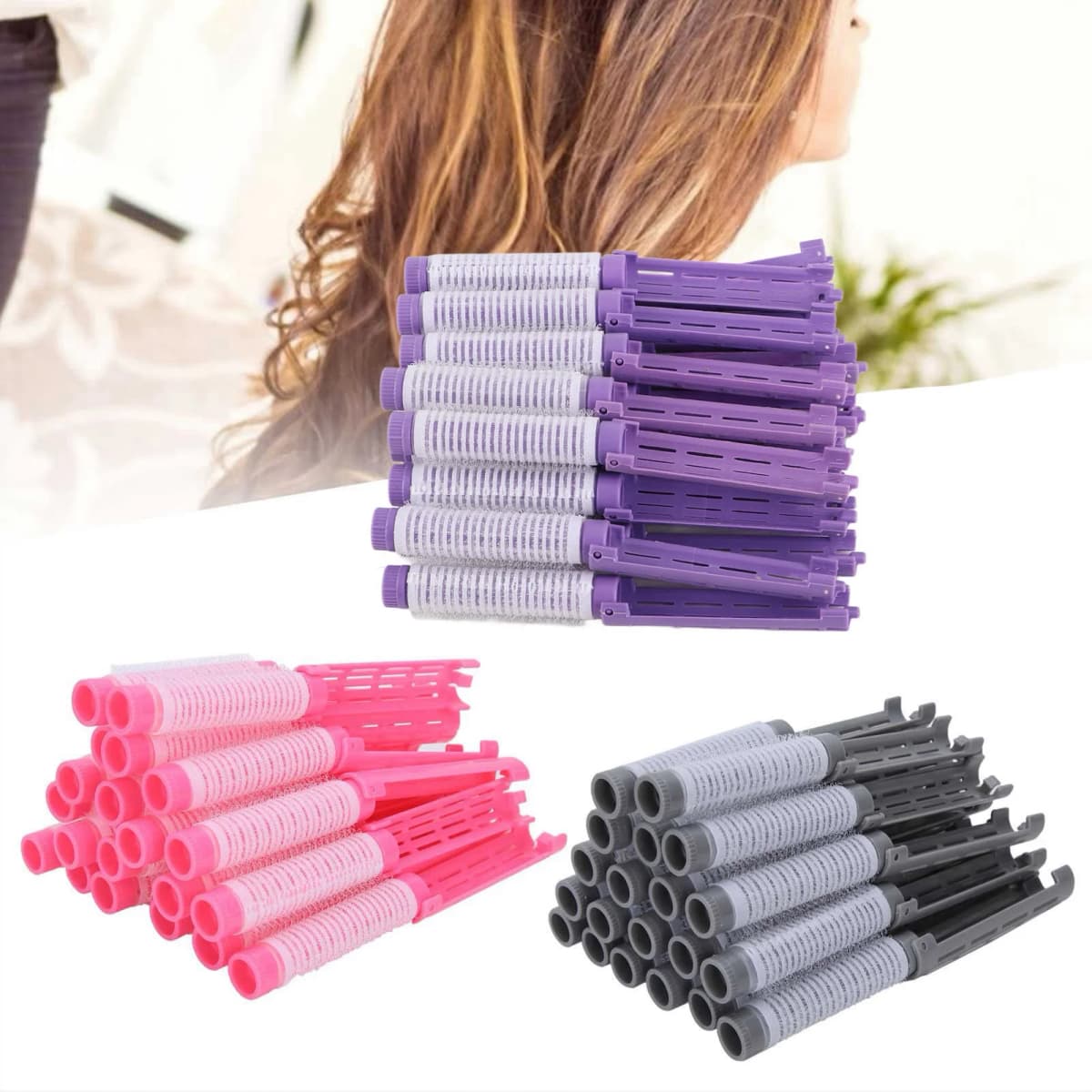 20pcs Hair Perm Rods Perming Rod Hair Roller Curler Hairdressing Tool Kit Perm Rods Tool Hair Styling Tool