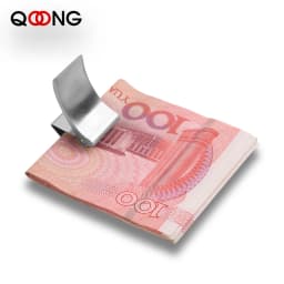 6 styles Custom Lettering Quality Money Clip Wallet For Men Stainless Steel Metal Money Clip Simple Dollar Cash Clamp Holder