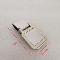 6 styles Custom Lettering Quality Money Clip Wallet For Men Stainless Steel Metal Money Clip Simple Dollar Cash Clamp Holder