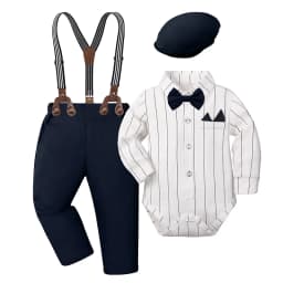 Baby Boy Clothes Christening Outfit Infant Baptism Easter Dedication White Suits Toddler Wedding Birthday Party Gift Set