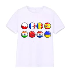 Countryball Polandballs Clothes for Summer Toddler Girls Clothes Children Top Child Tracksuit Boys Suit Child House Clothing
