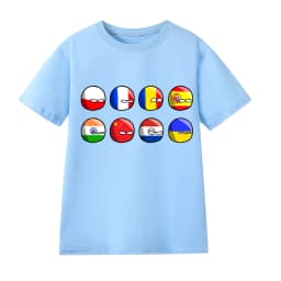 Countryball Polandballs Clothes for Summer Toddler Girls Clothes Children Top Child Tracksuit Boys Suit Child House Clothing