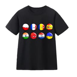 Countryball Polandballs Clothes for Summer Toddler Girls Clothes Children Top Child Tracksuit Boys Suit Child House Clothing